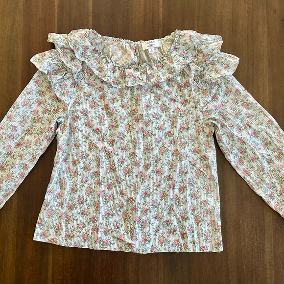 J Crew Ruffle-shoulder top in Liberty® Winding Roses - Picture 2 of 4
